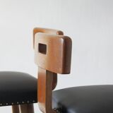 Vintage French Bar Stools, Set of 2