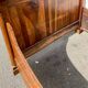 Empire period sleigh bed in solid walnut 19th century