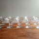 10 coupes à champagne en verre facetté