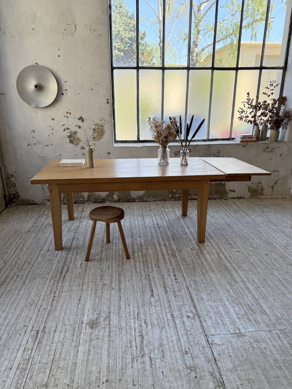 Solid oak farmhouse table 180/270 cm + extensions