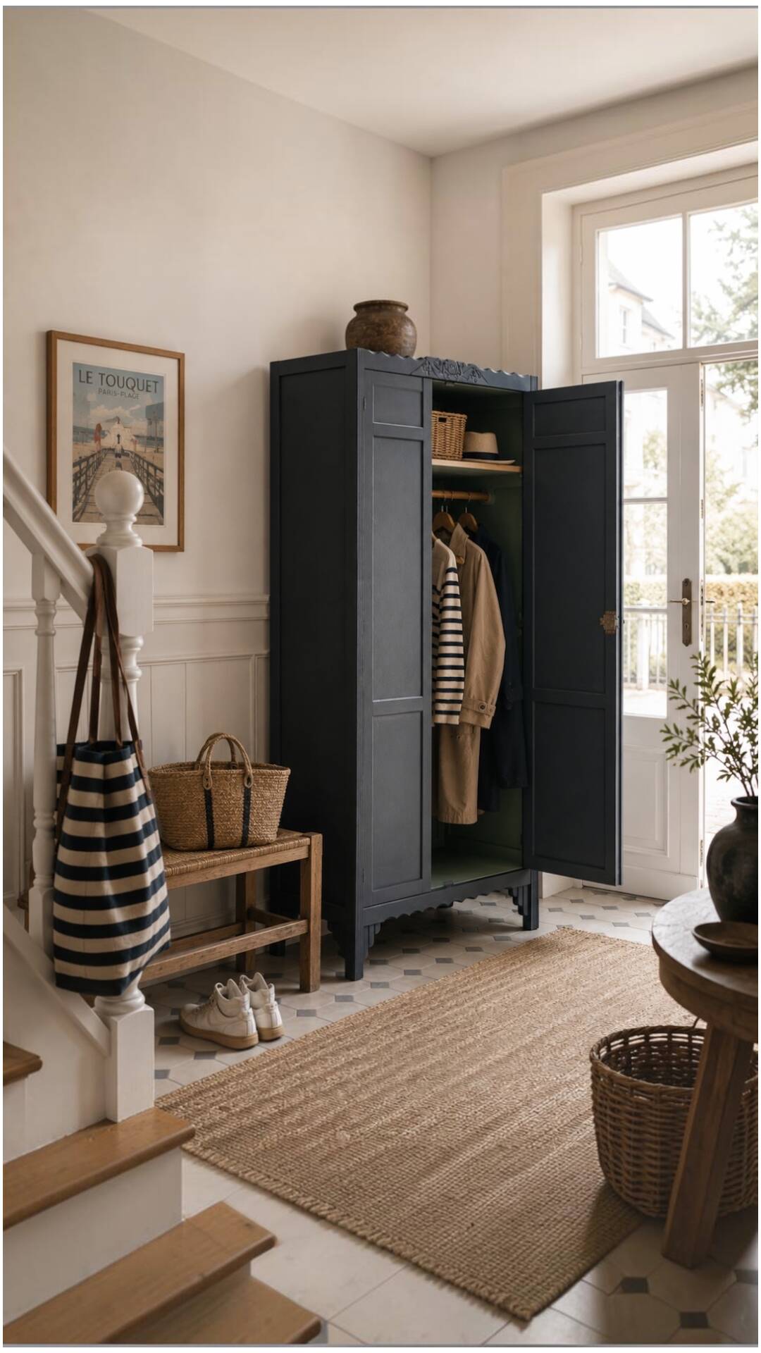 Armoire parisienne art déco penderie 1930