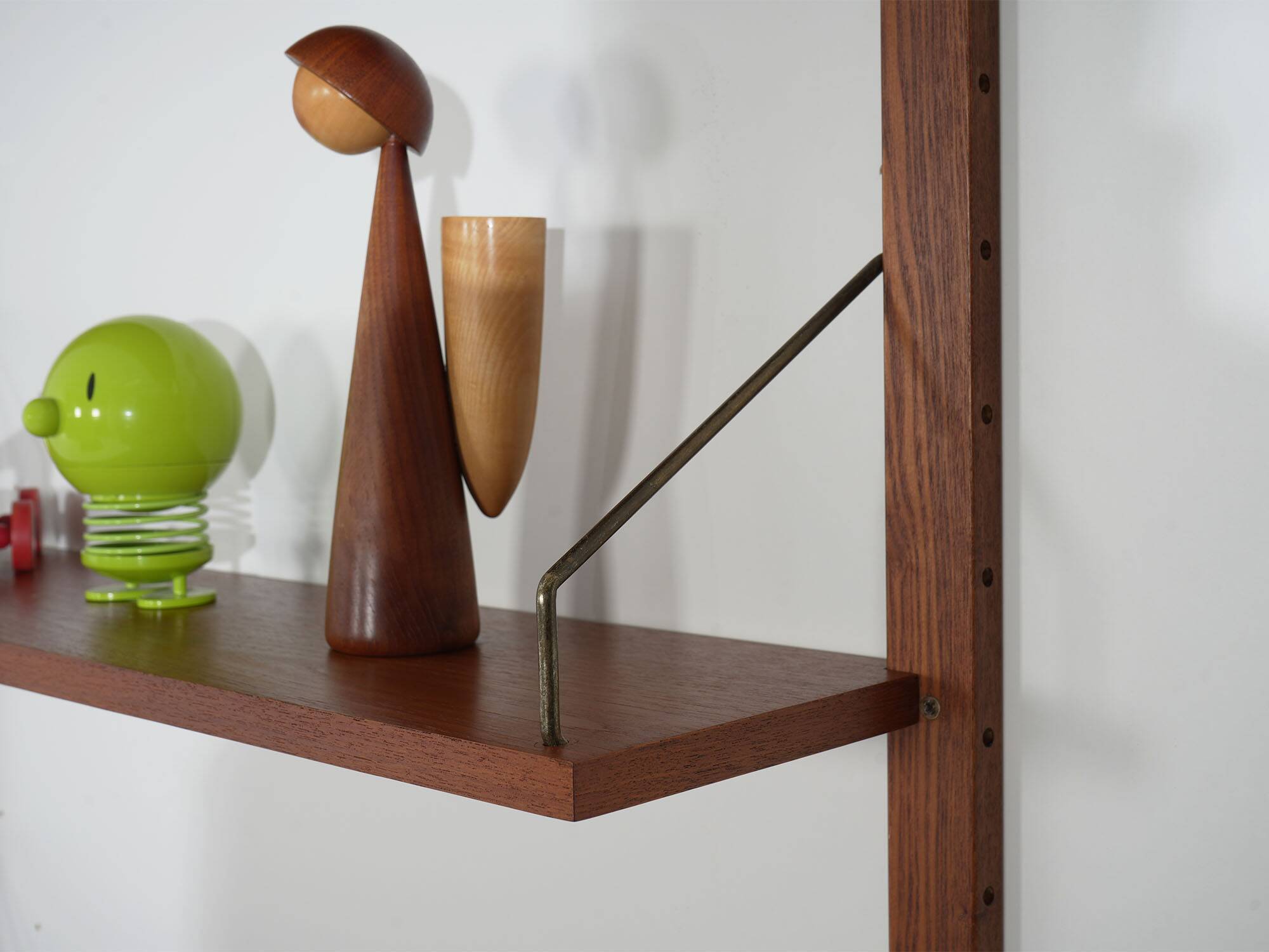 Cado modular shelving, teak veneer, Danish design, 1960s