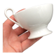 Tasse blanche de style empire XlXème, Porcelaine de Paris