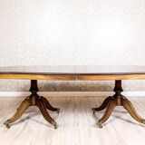 English Extendable Dining Table in Mahogany, 1920