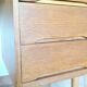 Scandinavian-style verni chene desk / vintage 60s