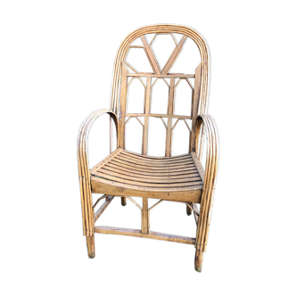 Fauteuil en bois des années 70