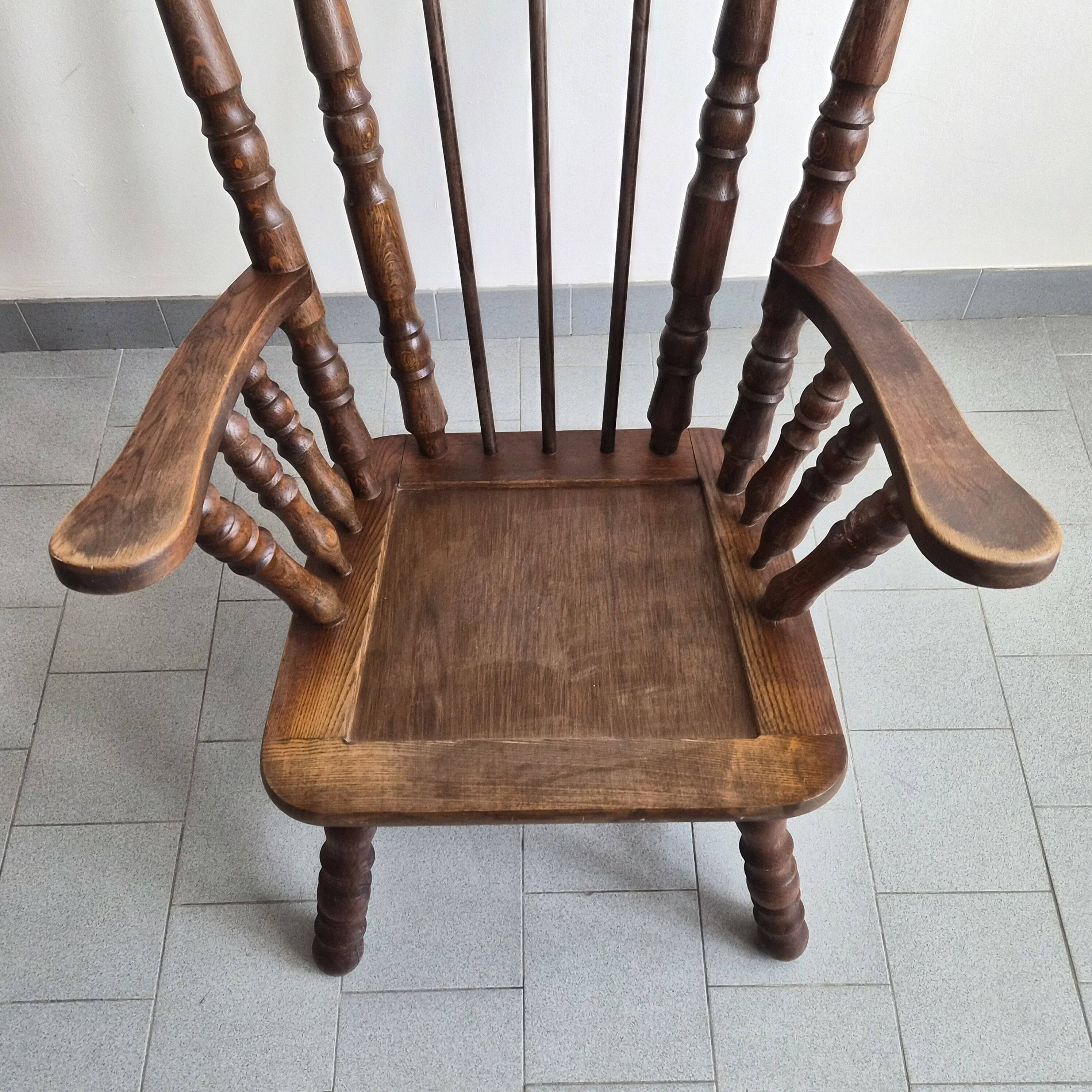 Pair of vintage brutalist armchairs from the 1970s.