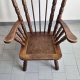 Pair of vintage brutalist armchairs from the 1970s.