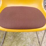 Paire de chaises traineaux Orange