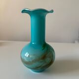Blue opaline vase