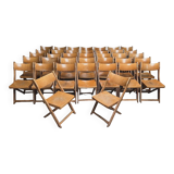Set of 50 vintage 1950 bistro chairs foldable and stackable