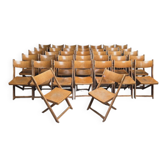 Set of 50 vintage 1950 bistro chairs foldable and stackable