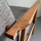 Gray fabric armchair type 300-190 by Polish designer H. Lis, 1960s