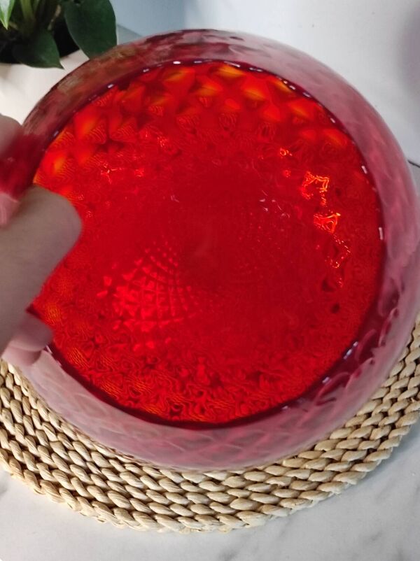 Vase rouge empoli italie 1960