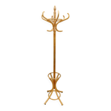 parrot coat rack, light wood