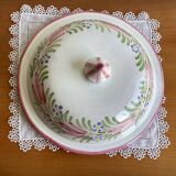Vintage enameled pottery tureen