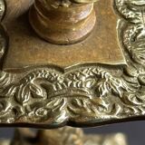 Pair of Napoleon III candle holders - Louis XIV style - Bronze (gilded)