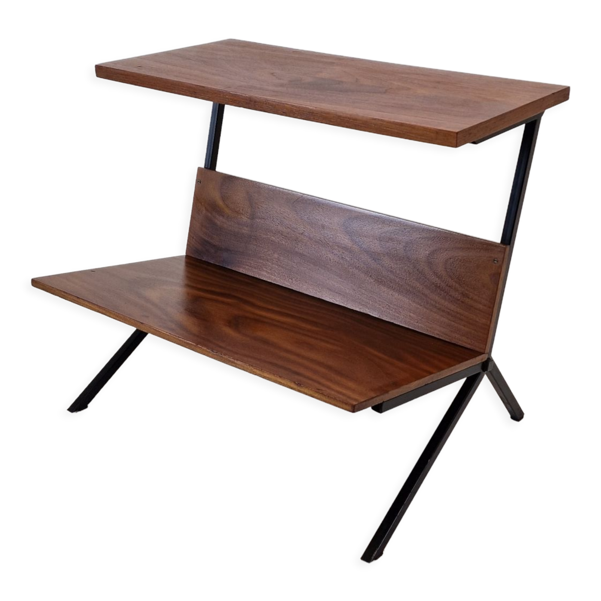Mid century dutch side table or magazine rack, 1960's