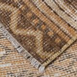 Hand-made wool distressed rug 92x52cm