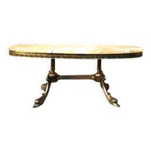 table en bronze et onyx,