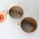 Set of 2 stoneware cups, Grès du Marais, vintage, 1980