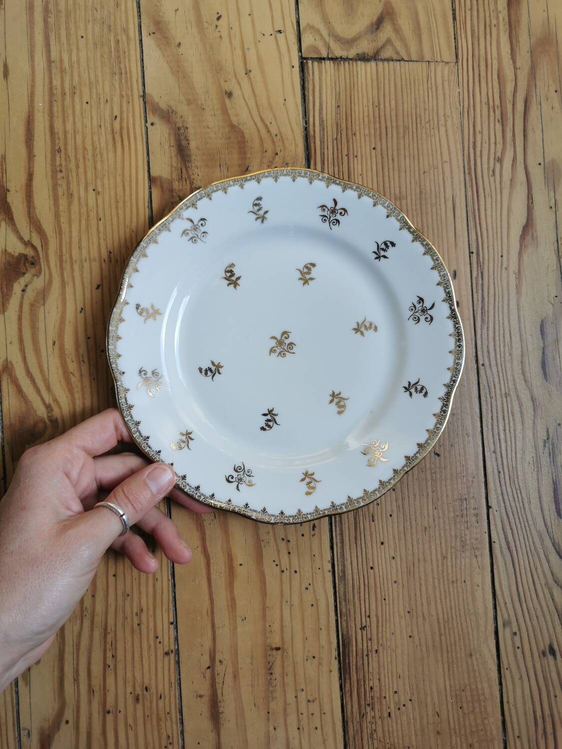 Vintage SFP porcelain dessert service