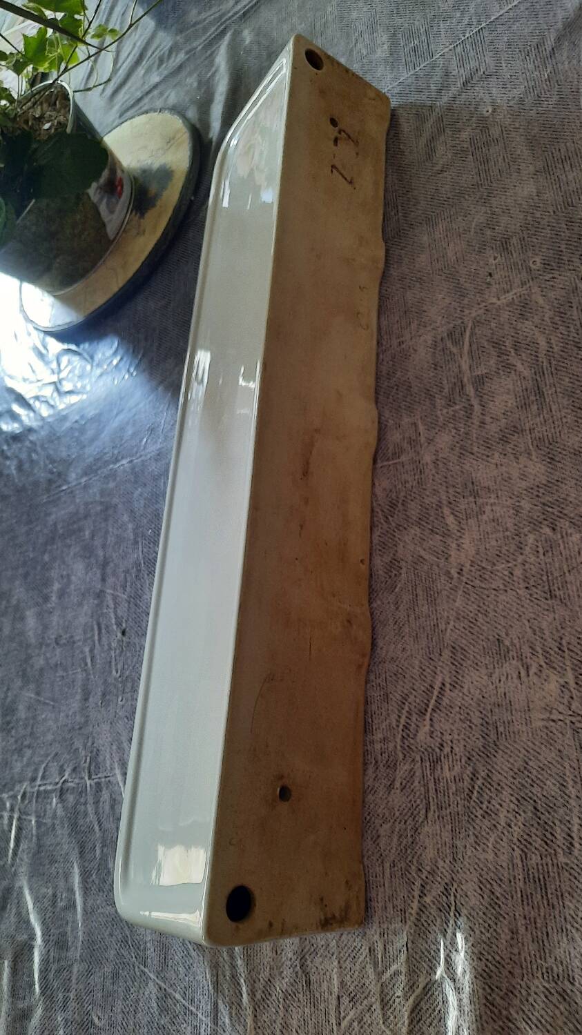 Porcelain bathroom shelf