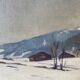 Painting "Snow landscape" by Veilhan Les Rousses (Jura)