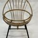 Vintage rattan chair by Dirk van Sliedregt Rohe Noordwolde 1960 in the Netherlands