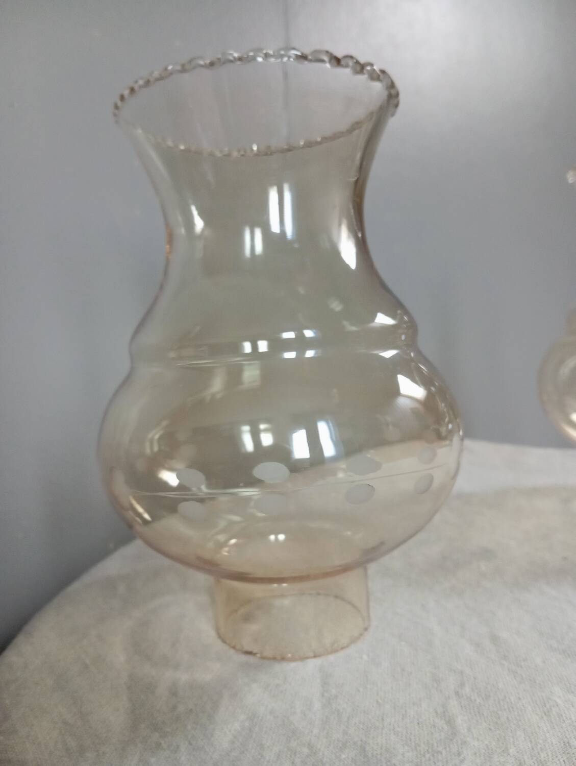 3 amber tulip globes art deco style for chandelier or wall light