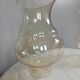 3 amber tulip globes art deco style for chandelier or wall light