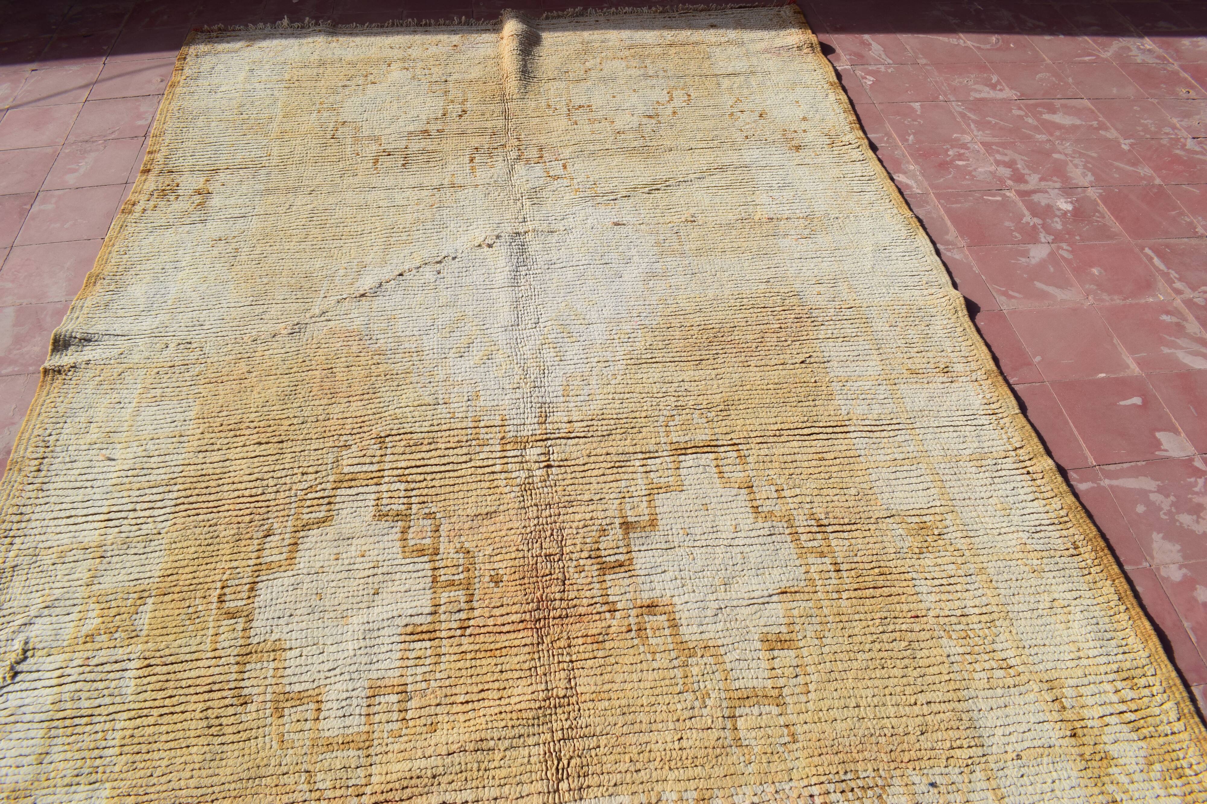 Tapis berbère boujaad atlas vintage, 245x175 cm