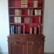 Mahogany glass bookcase
