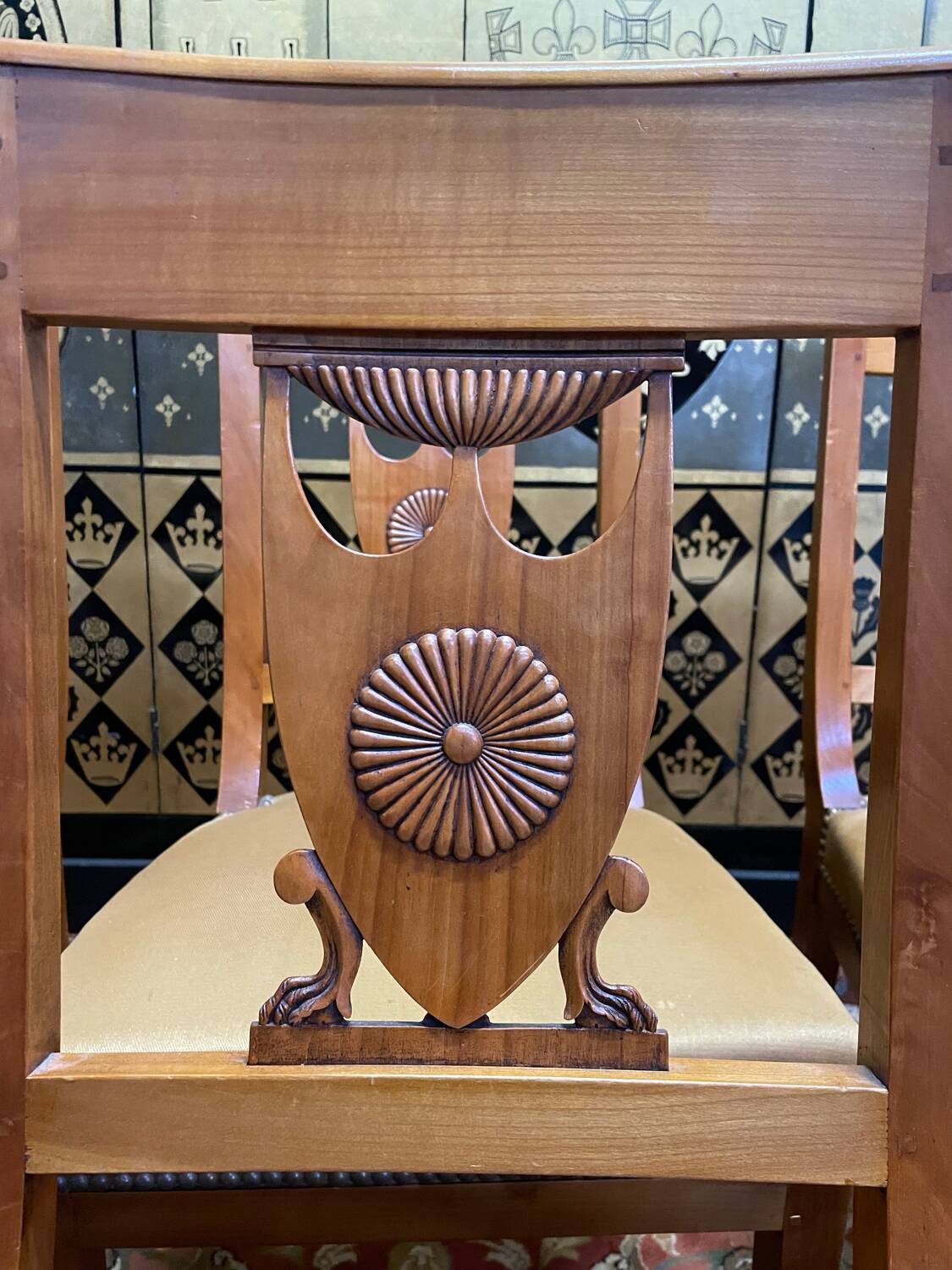 Suite of 6 Empire style chairs - Restaurarion