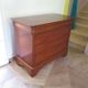 Beautiful Louis Philippe chest of drawers with 4 drawers - 3 locks - in cherry wood - 1980s