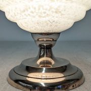 Art Deco bedside or ambient lamp in glass from Clichy, France, circa 1920.