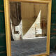 Louis-Philippe mirror with mercury and gold leaf 113x140cm