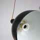 Vintage Black and Brass Pendant Lamp