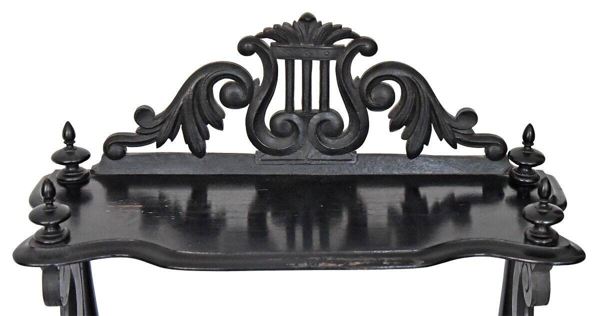 Music cabinet or sheet music cabinet in the Napoléon III style