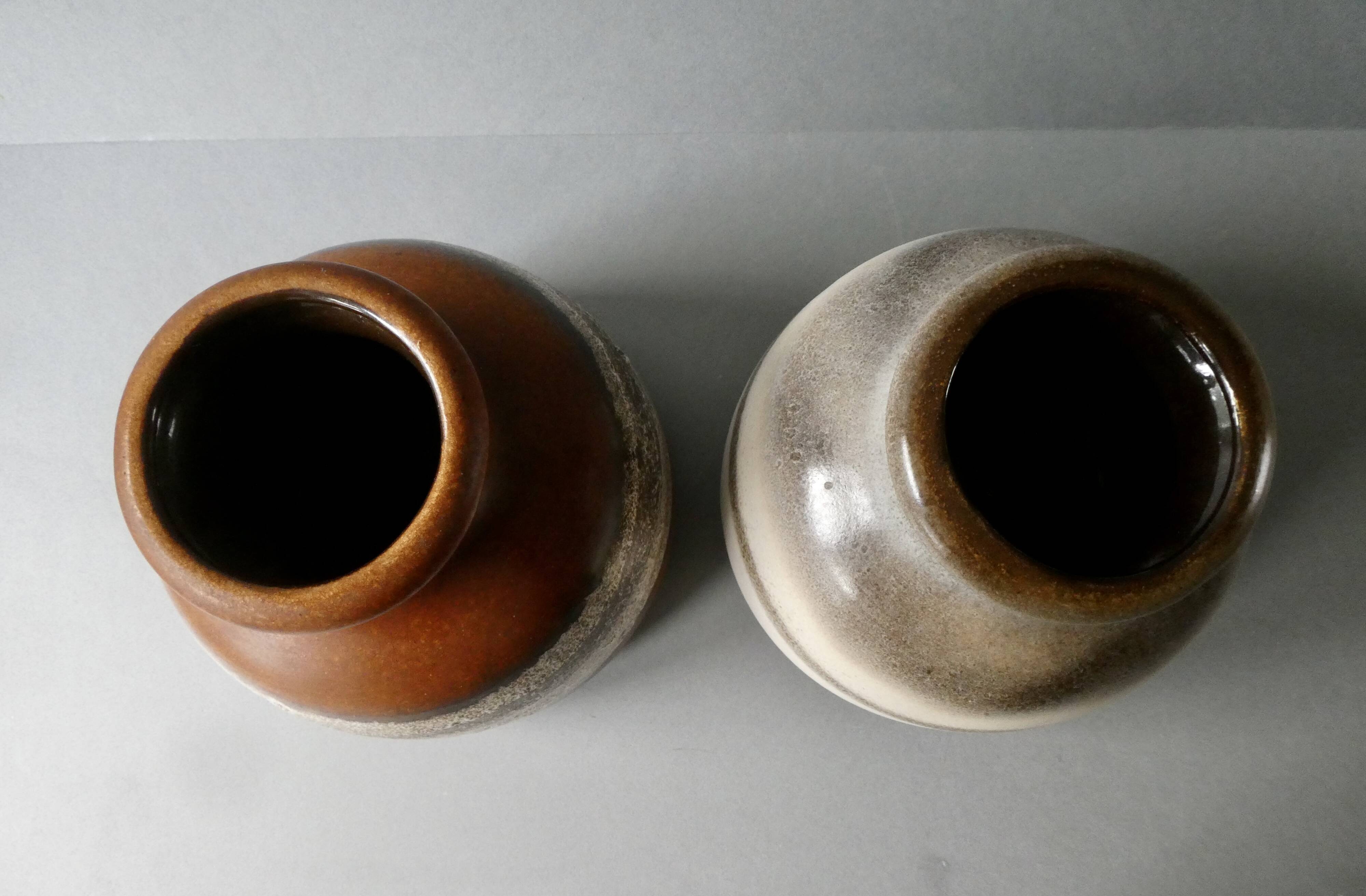 Pair of Germany vases, natural tones