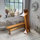 Pair of Charlotte Perriand Les Arcs pine benches