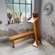 Paire de bancs en pin Charlotte Perriand Les arcs