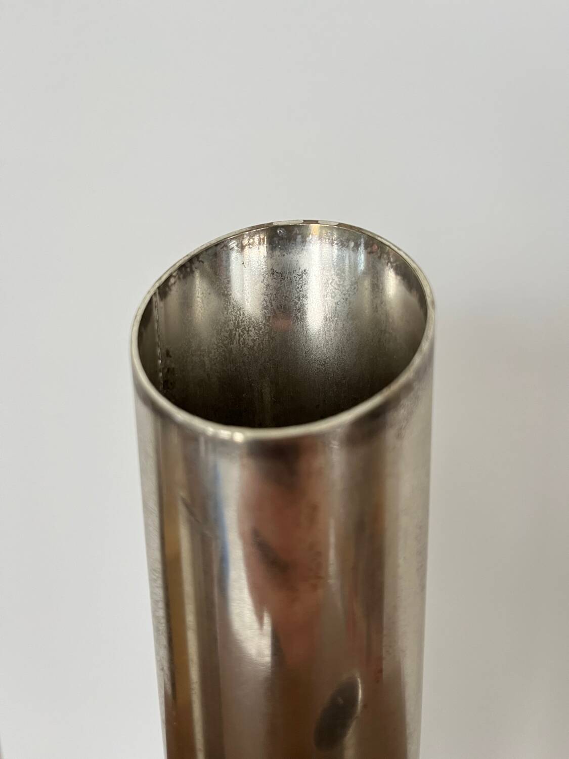 Triple vase "Organ" metal Space Age