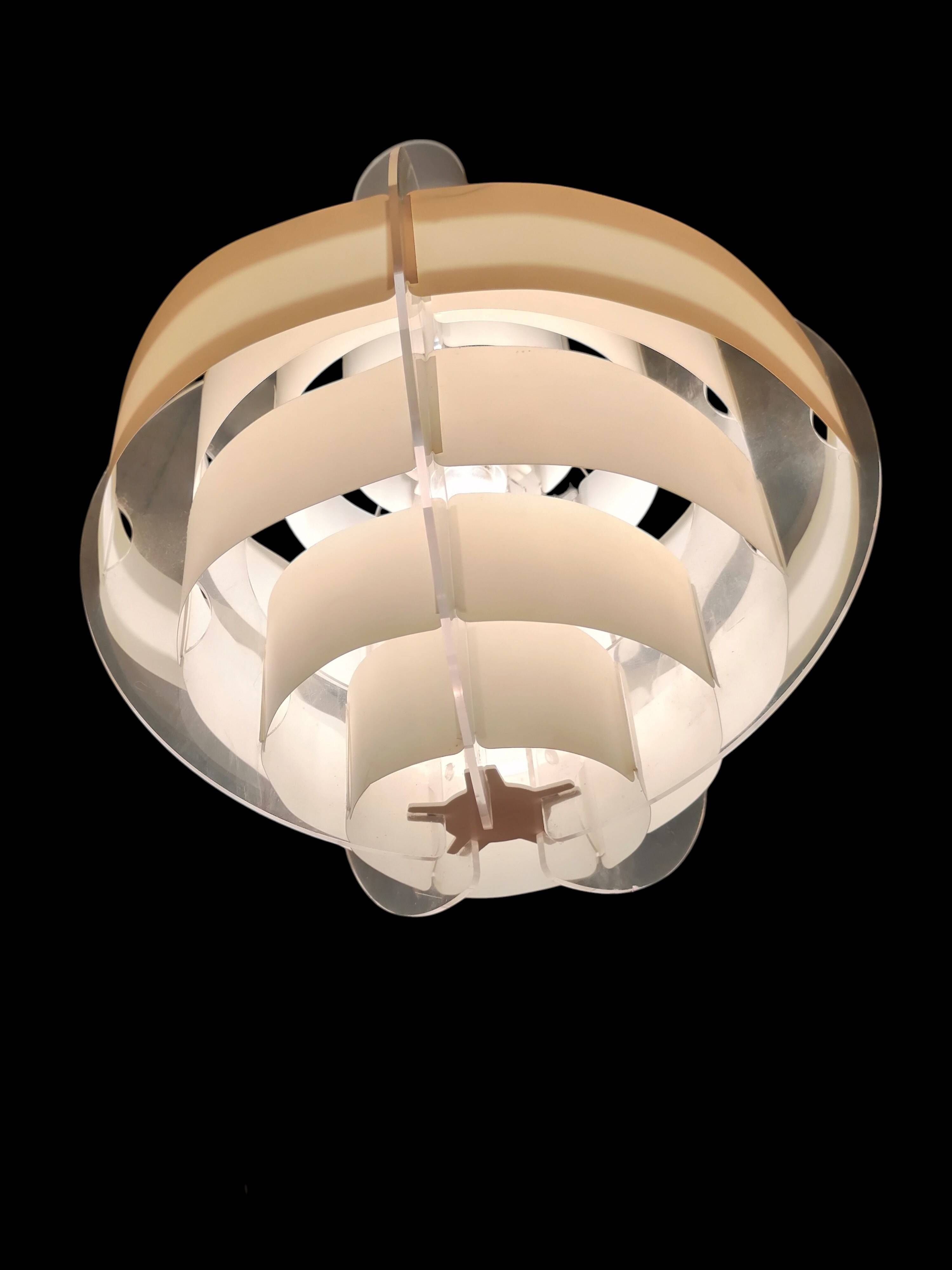 Lustre space age in plexiglass - Preben Jacobsen & Brylle