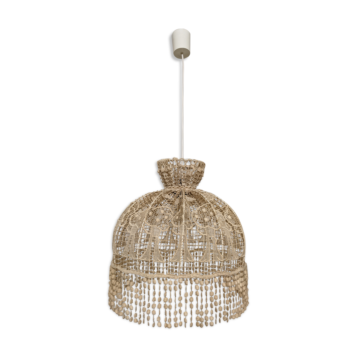 Suspension vintage XL en broderie de coton