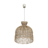 Vintage XL pendant lamp in cotton embroidery