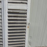 Rectangular shutters with louvers