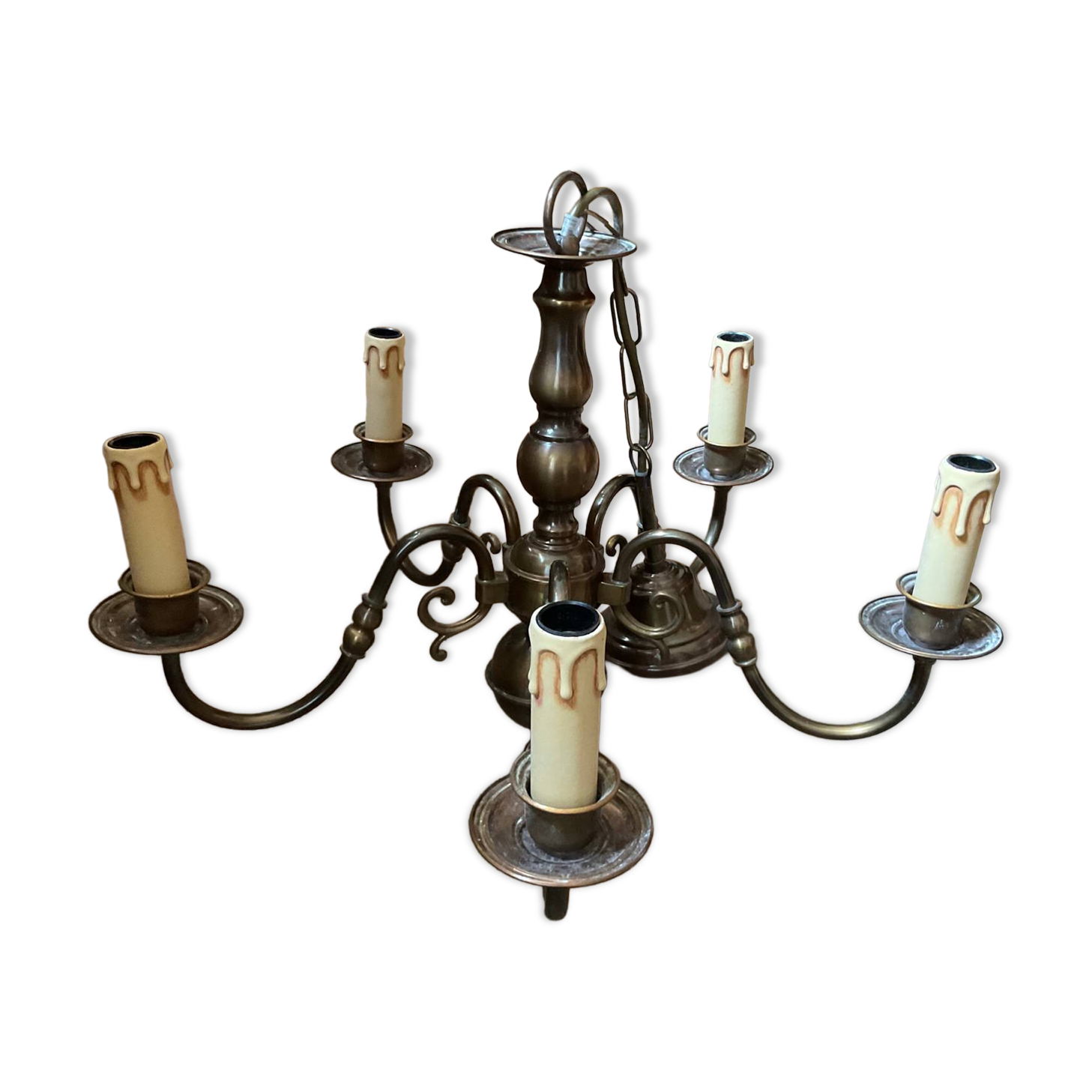 Vintage five-branch chandelier
