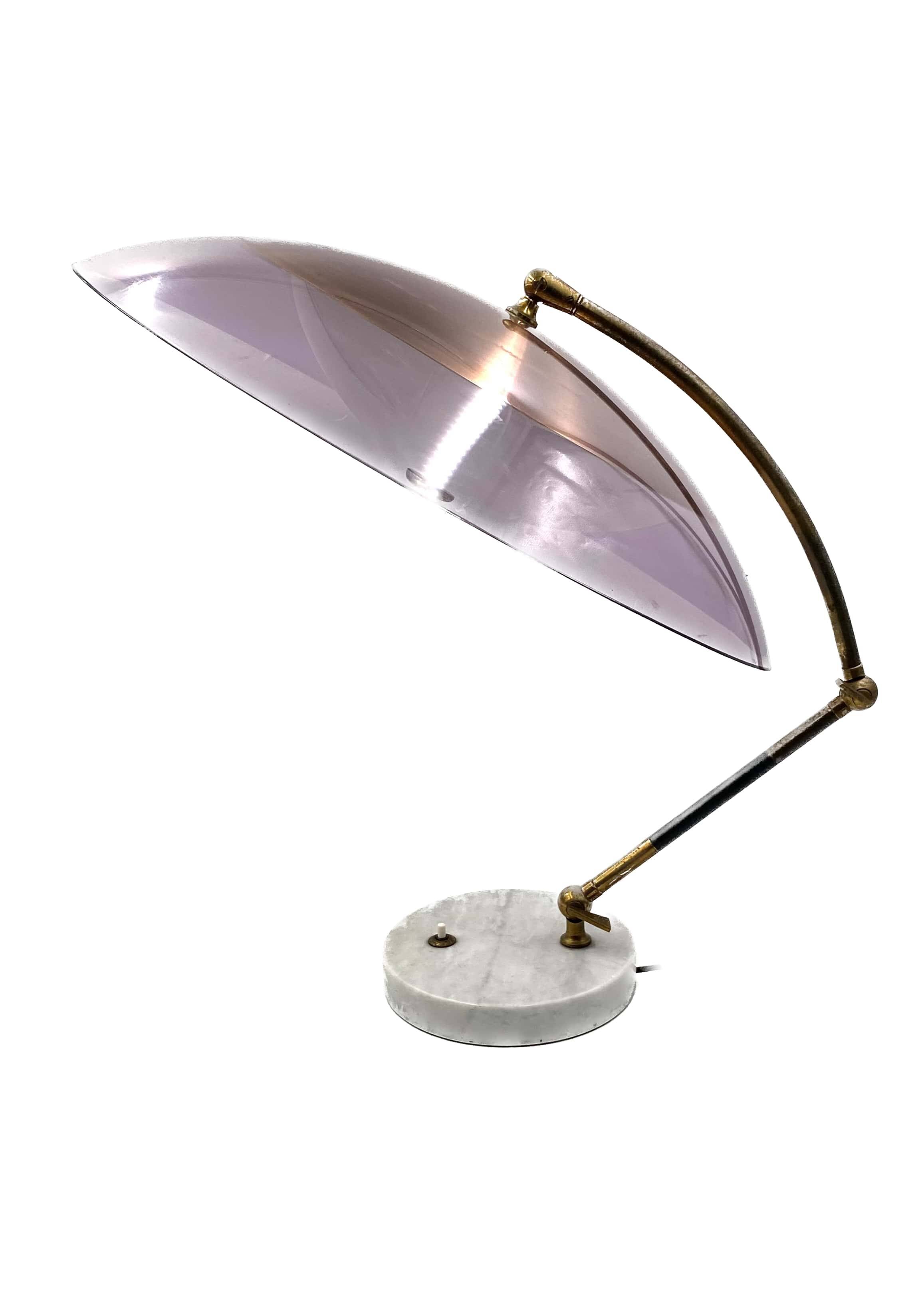 Stilux, mod. Orleans dome table lamp, Stilux Milano Italy, 1955