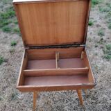 Wooden worker vintage compass feet